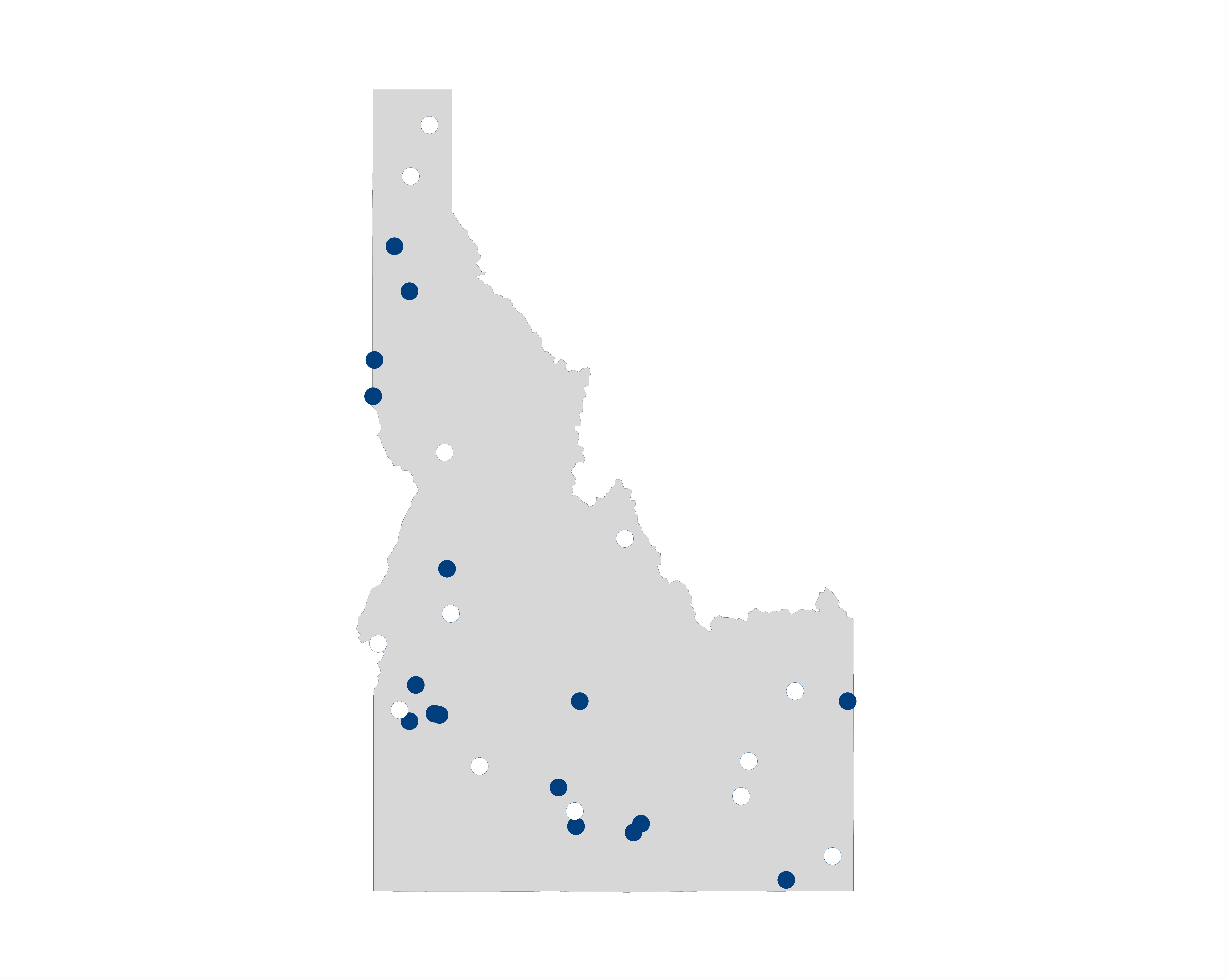 hospital palliative care map for Idaho