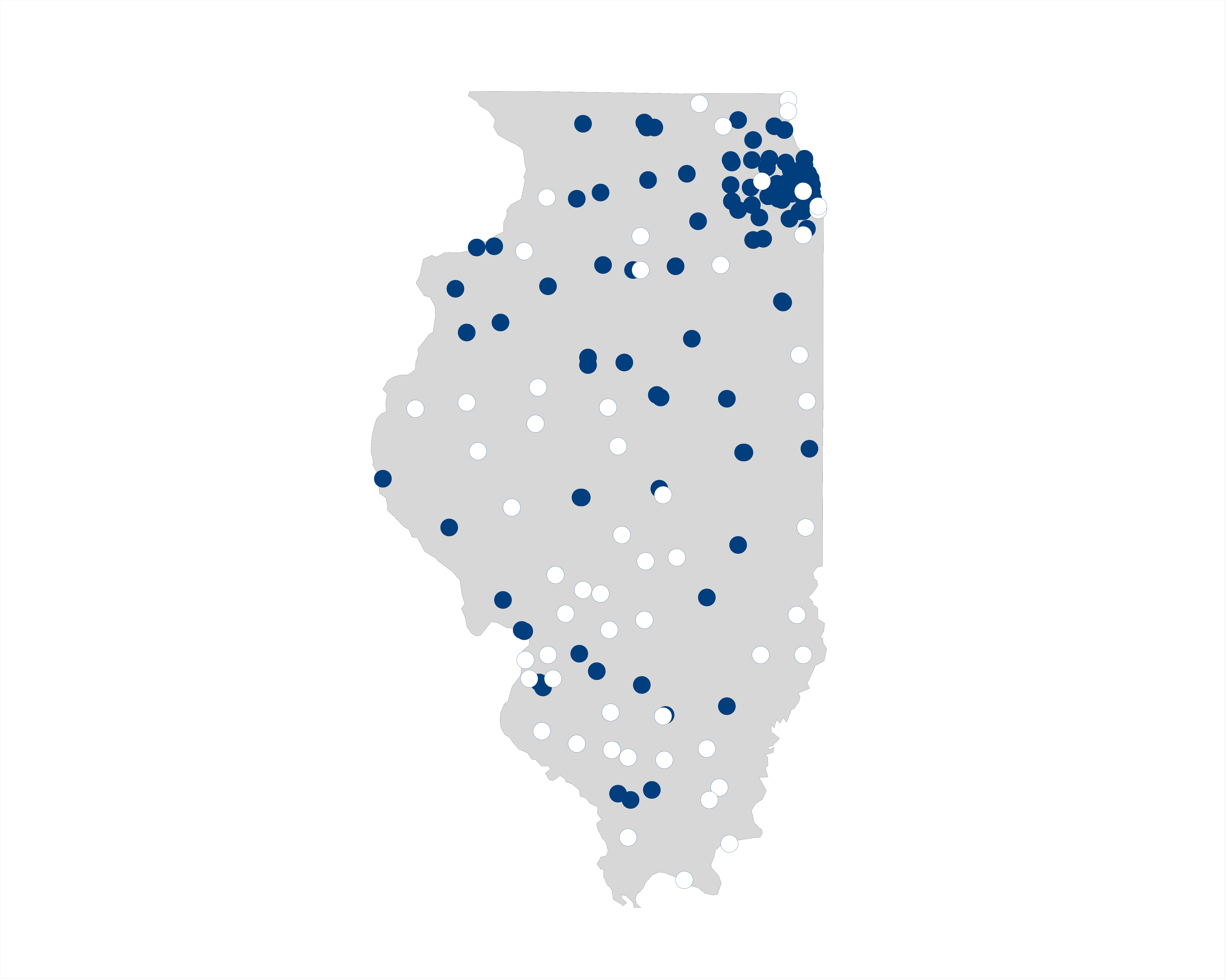 hospital palliative care map for Illinois