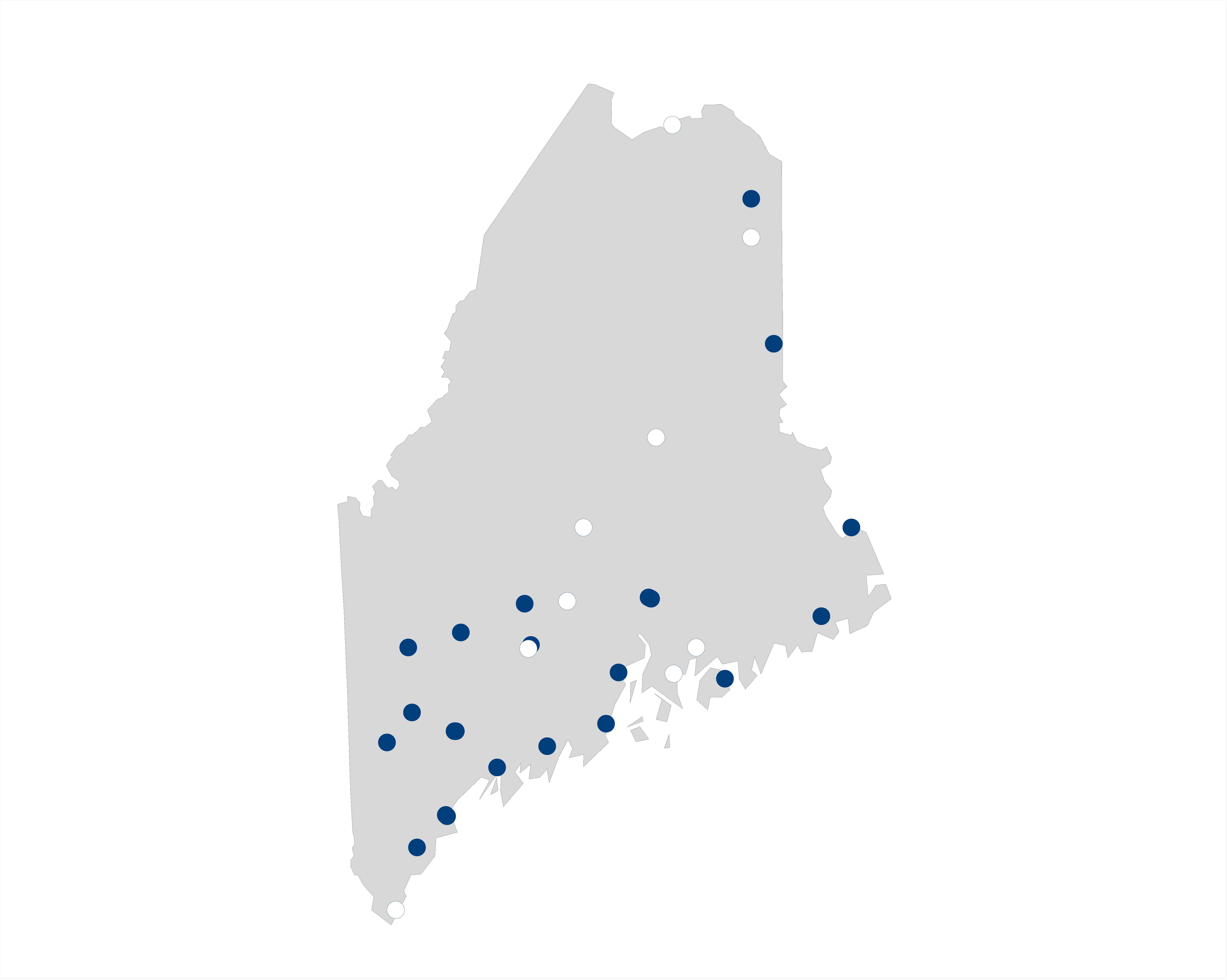 hospital palliative care map for Maine
