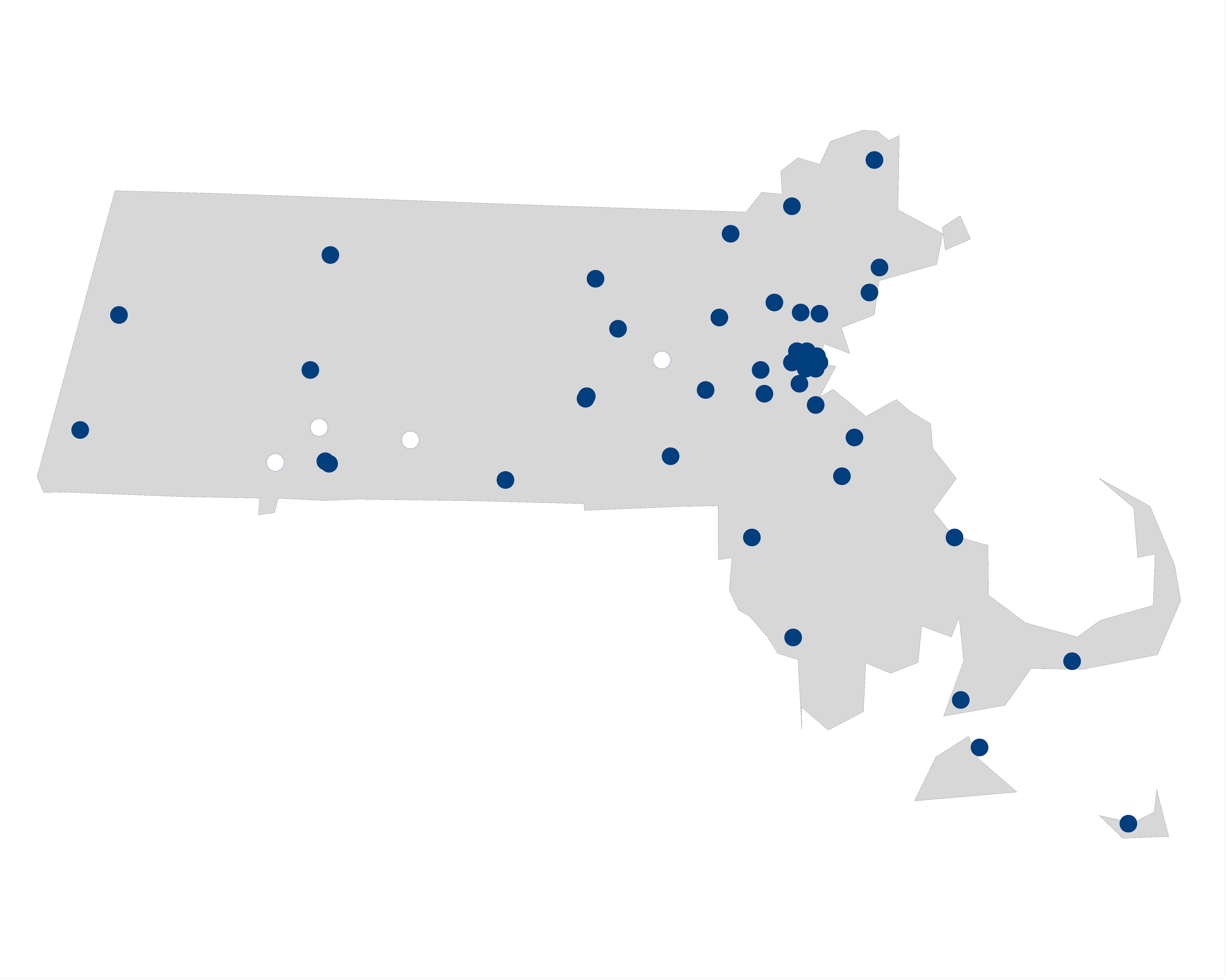 hospital palliative care map for Massachusetts