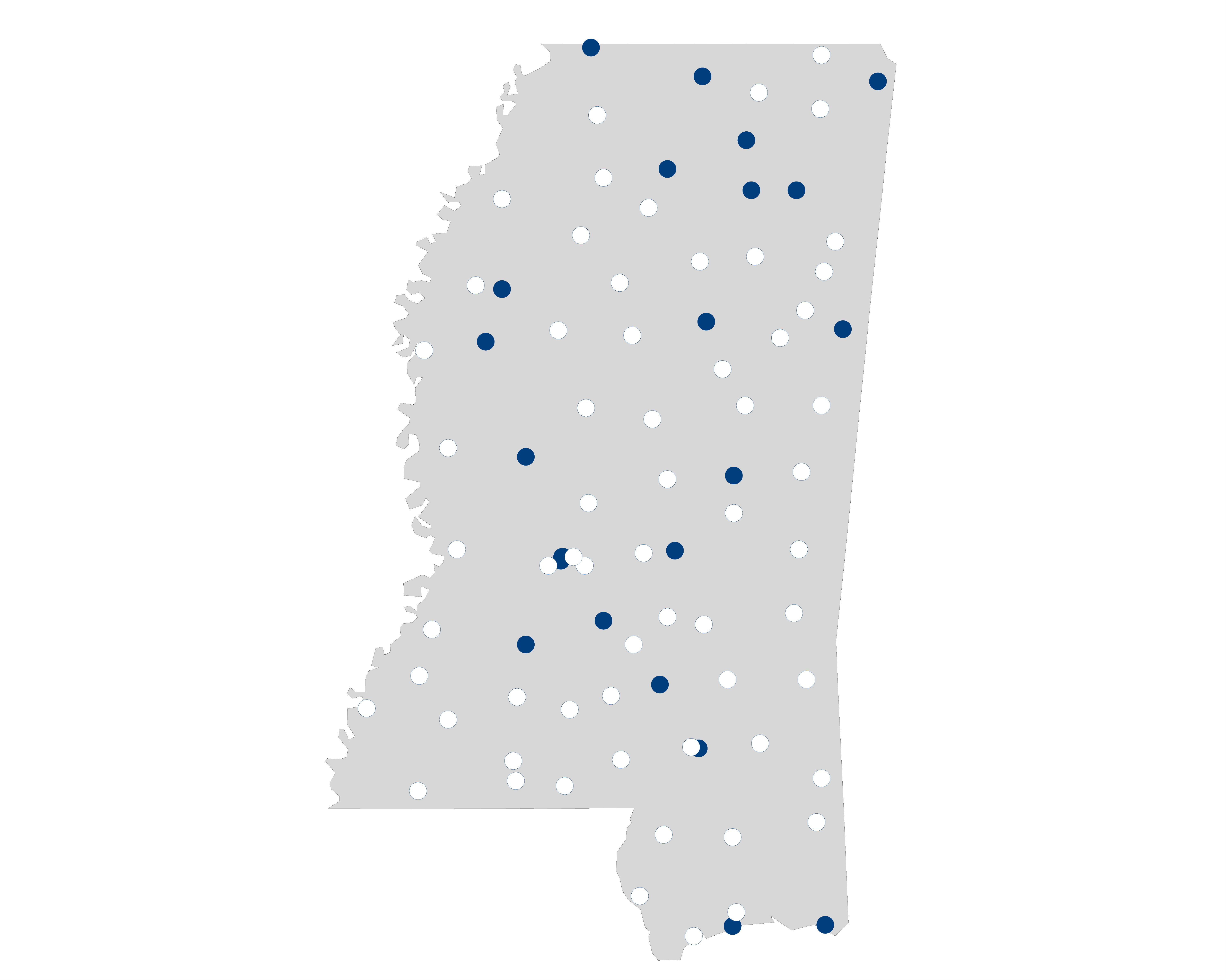 hospital palliative care map for Mississippi
