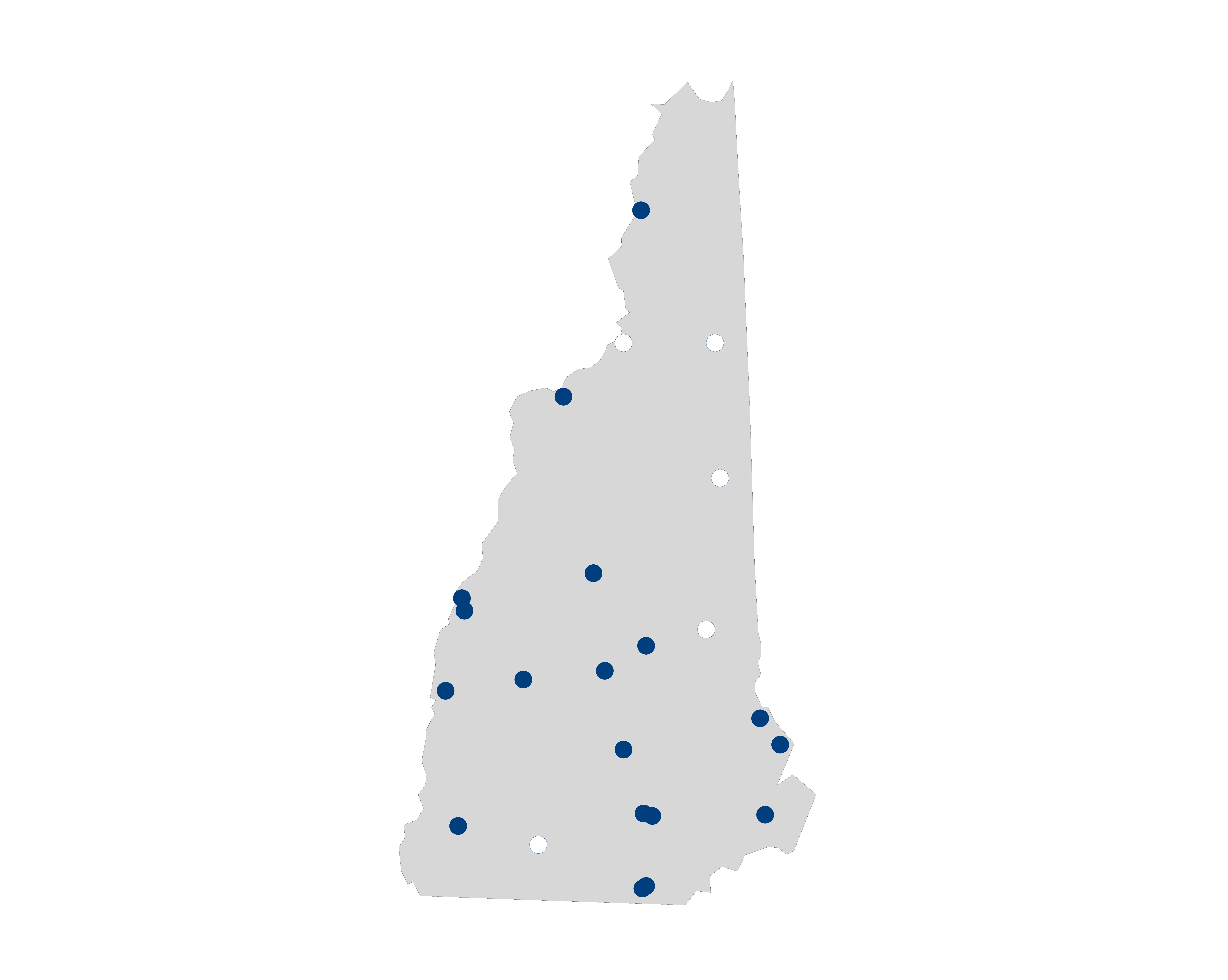 hospital palliative care map for New Hampshire