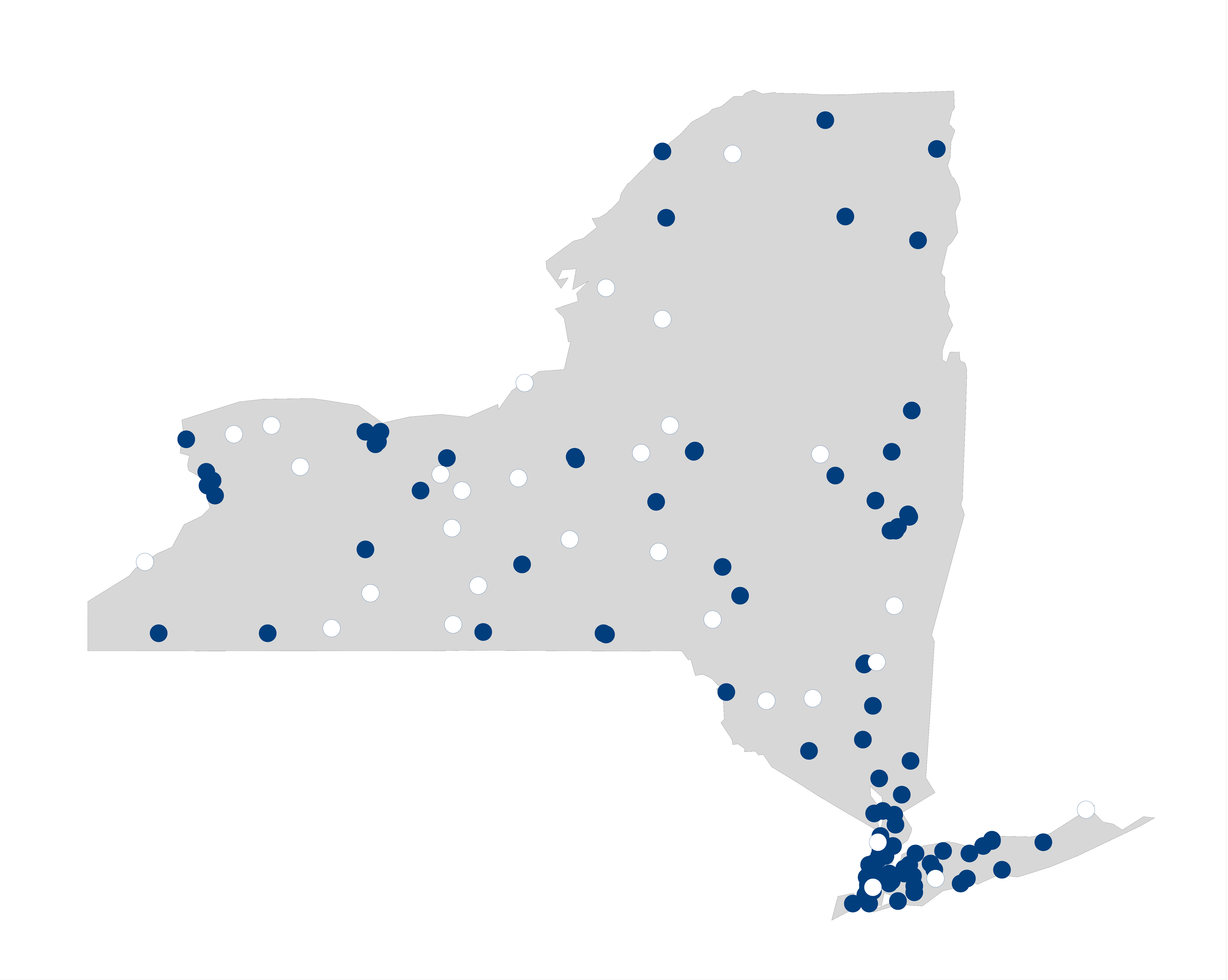 hospital palliative care map for New York
