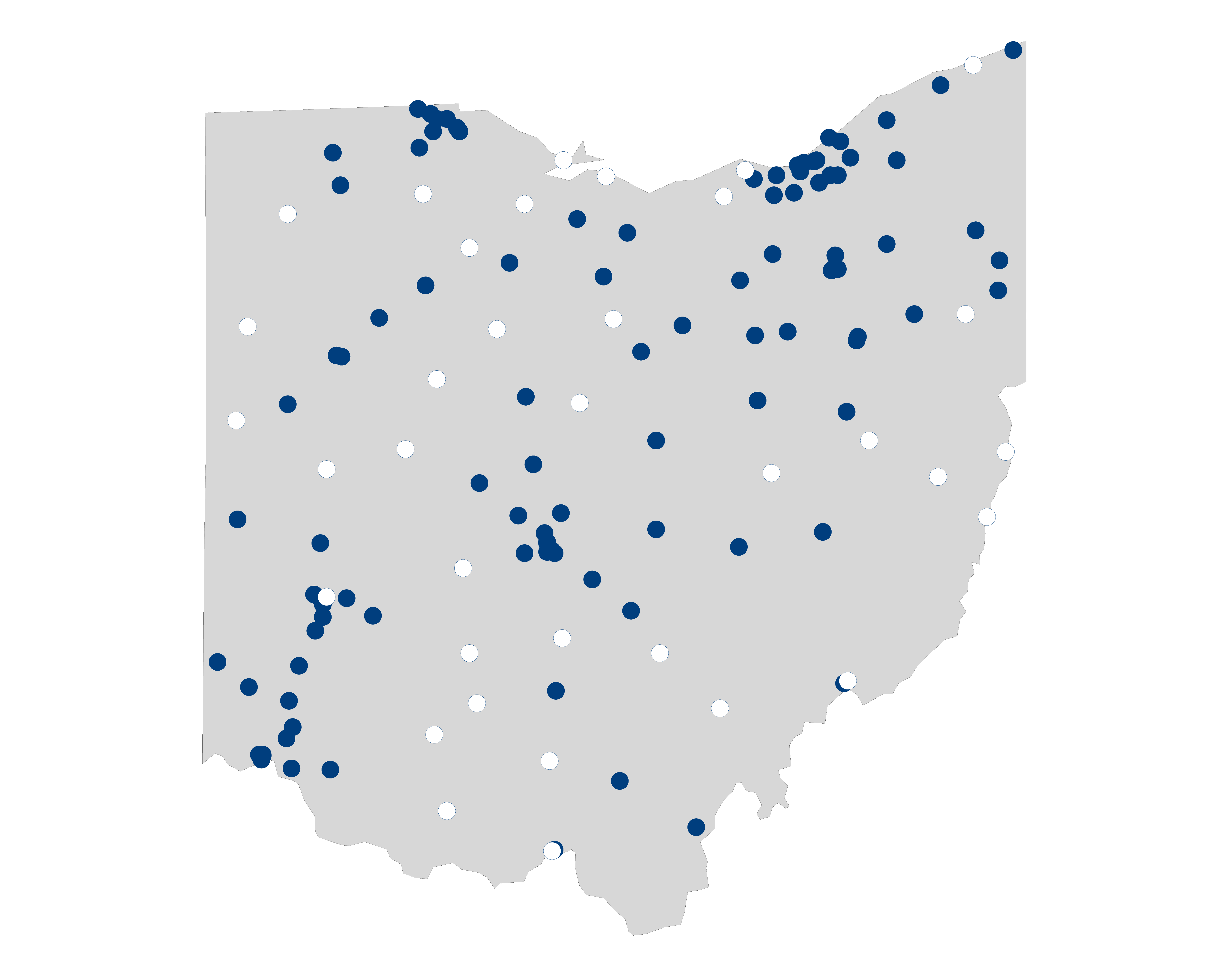 hospital palliative care map for Ohio